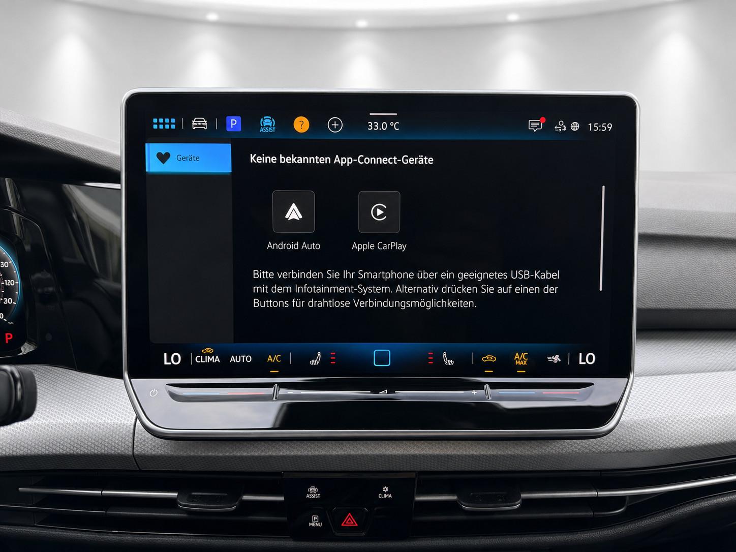 Volkswagen Golf ENERGY-KAME-VIRT-SHZ-KEYL-NAVI-LANE-CARPLAY, миниатюра 16
