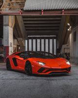 Lamborghini Aventador S  Roadster mit Garantie arancio argos - Lamborghini Aventador: Cabrio