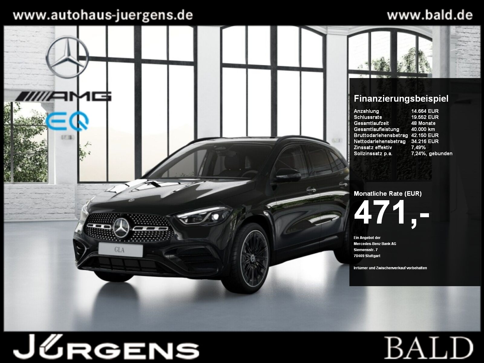 MERCEDES-BENZ GLA 220 d 4M AMG-Sport/MLB/360/Pano/AHK/Night/20