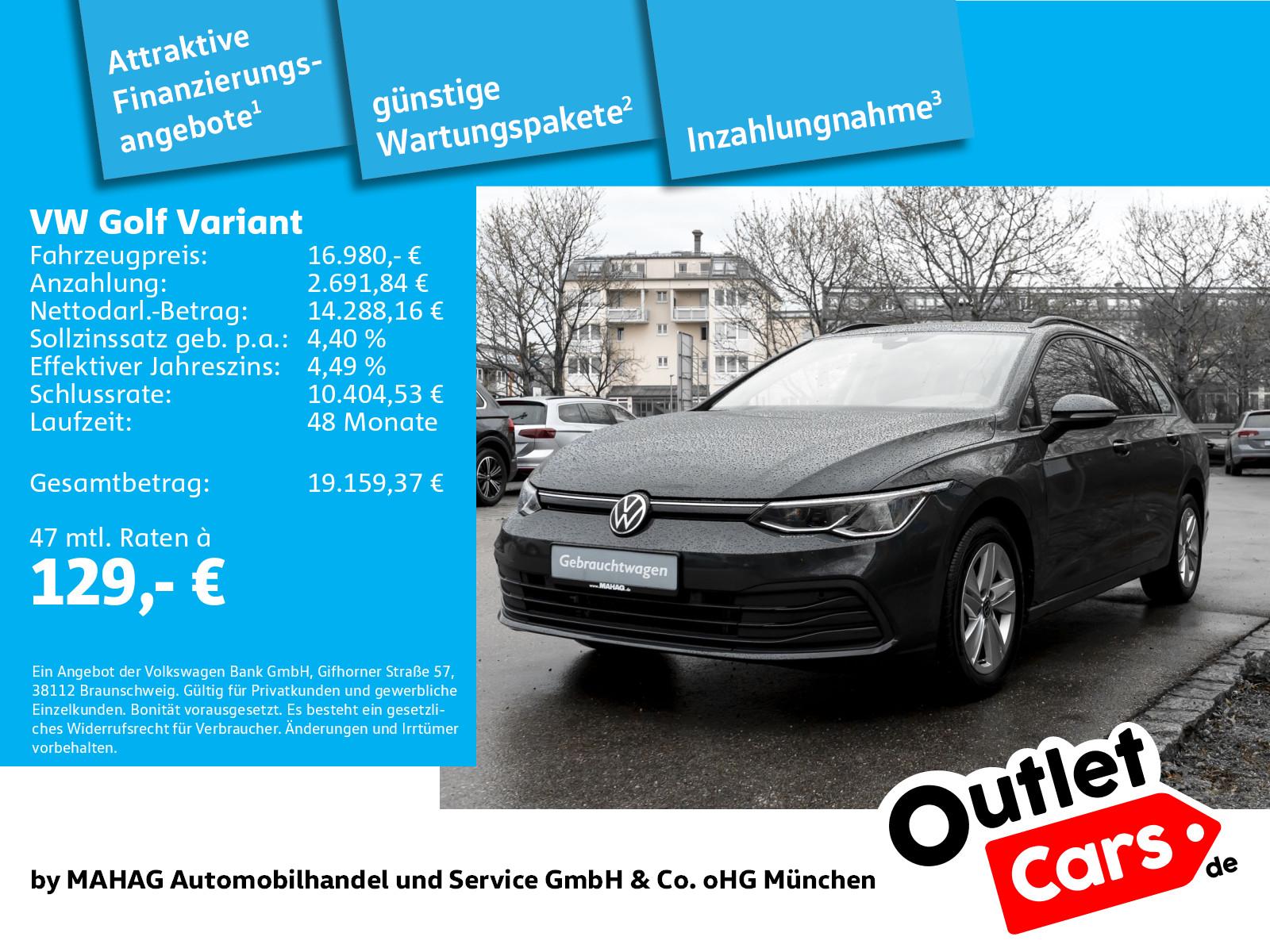 Volkswagen Golf VIII Variant 2.0 TDI LIFE AHK LED Navi Park