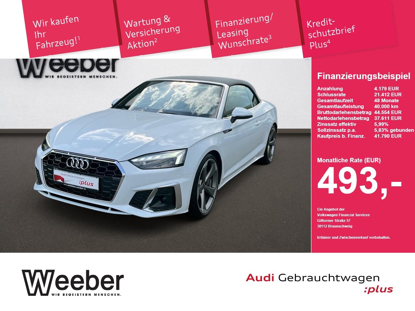 Audi A5 Cabriolet quattro S line *AHK*SHZ+BELÜFTUNG*3