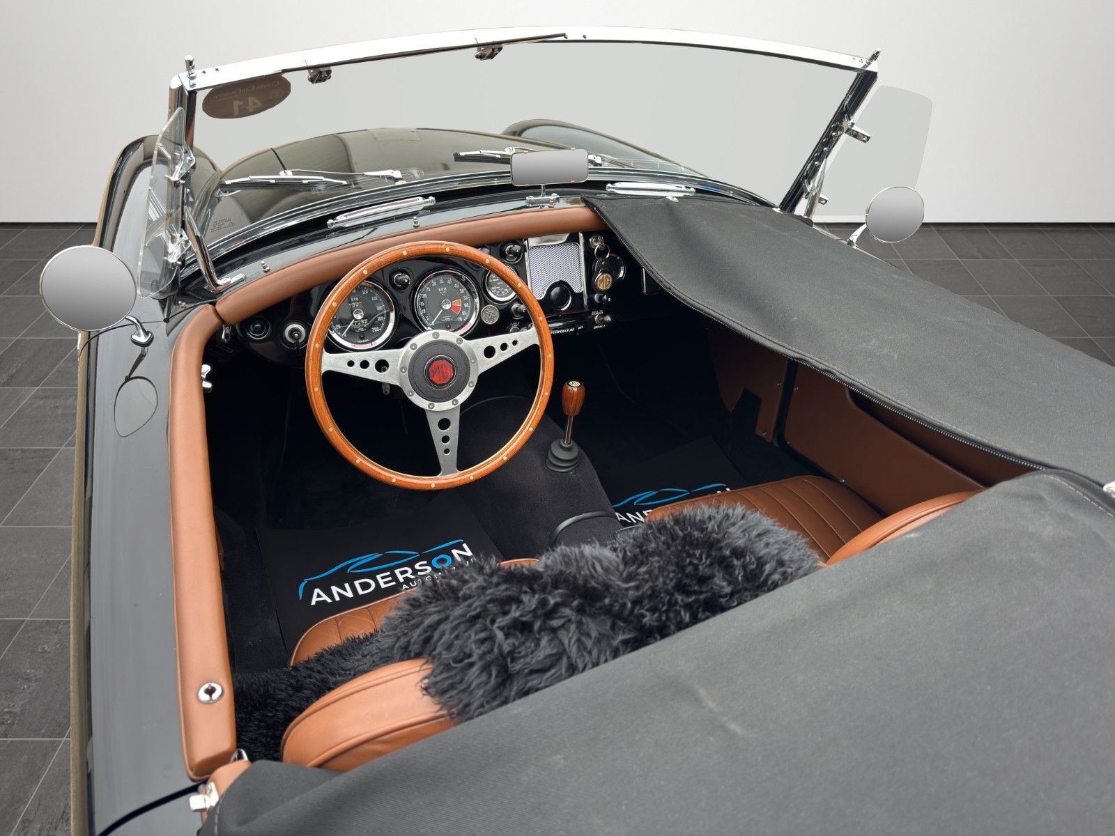 Fahrzeugabbildung MG MGA 1600 ROADSTER FRAME OFF COGNAC LEDER