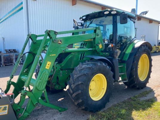 John Deere 6125R mit Frontlader H340