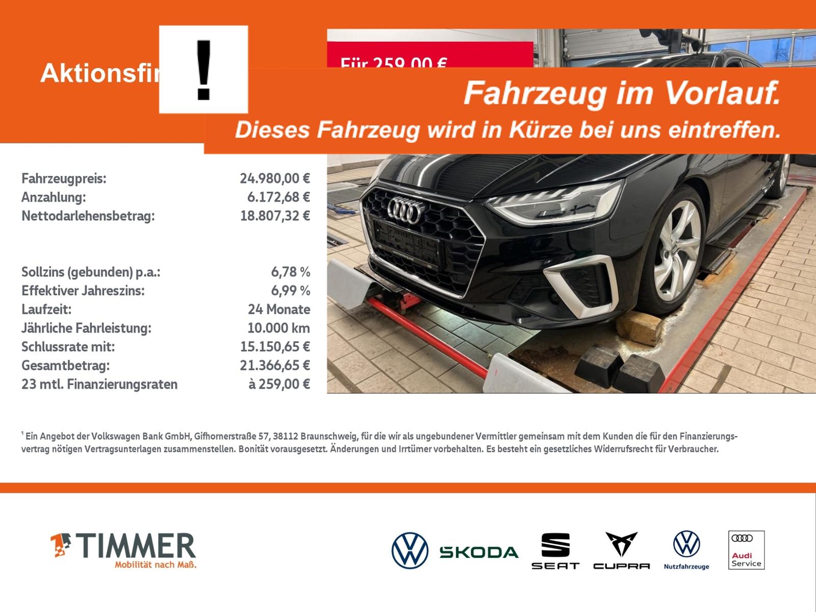 Audi A4 Avant 35 TFSI S tronic S LINE +LED +ACC +RKAM