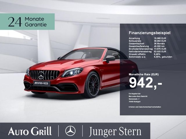 MERCEDES-BENZ C 63 S AMG Cabrio Persitz Burm Nappa HuD mwst.