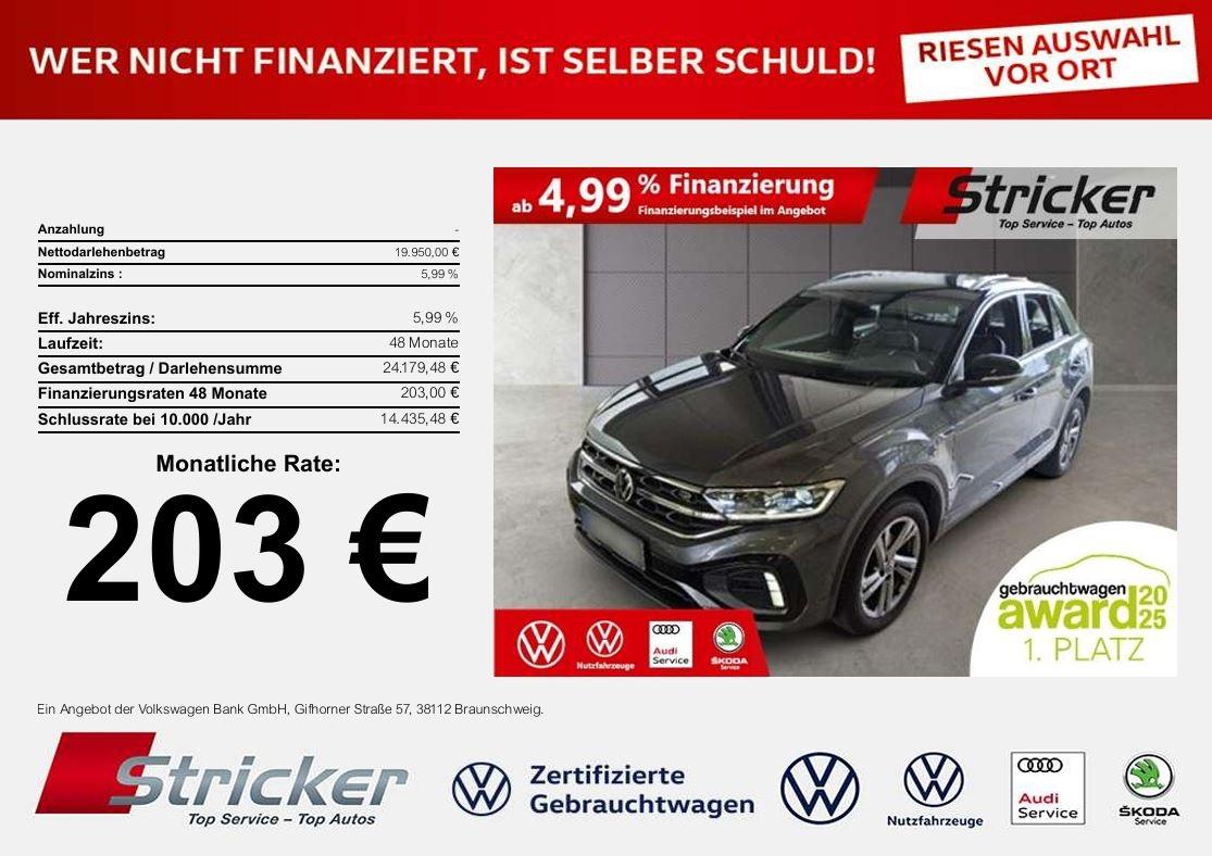 Volkswagen T-Roc R-Line 1.0TSI 203,- ohne Anzahlung AHK Kam