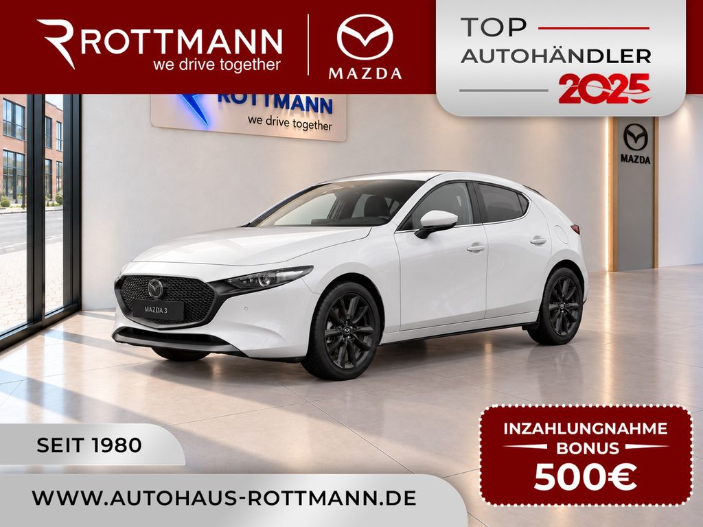Mazda 3 2027 186ps Aut TAKUMI Rot-Leder 360°K BOSE NAV