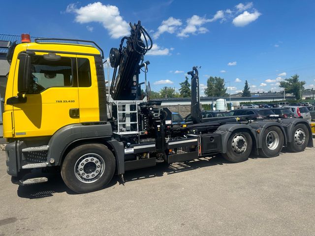 MAN 33 430 abroll Meiller und kran Atlas 3 X LENK