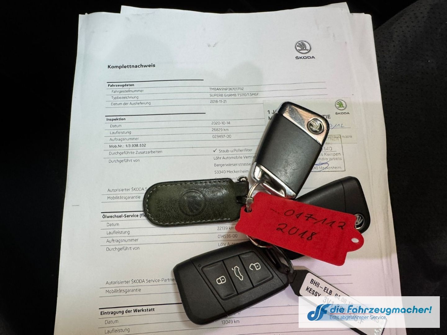 Fahrzeugabbildung SKODA Superb SportLine AD Leder Memory Sitze Soundsyst