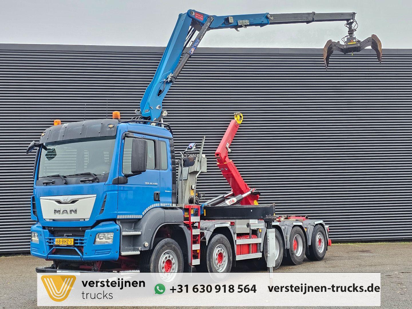 MAN TGS 47.440 BBL / 10X4 HOOKLIFT + Z CRANE