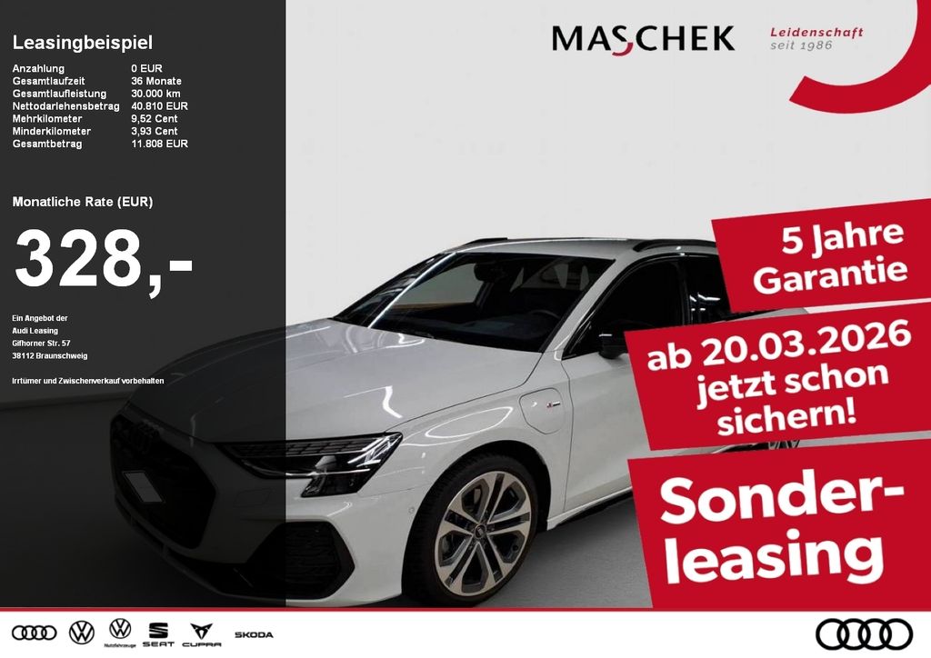 Audi A3 Sportback S line 40 TFSIe Naviplus Matrix SON