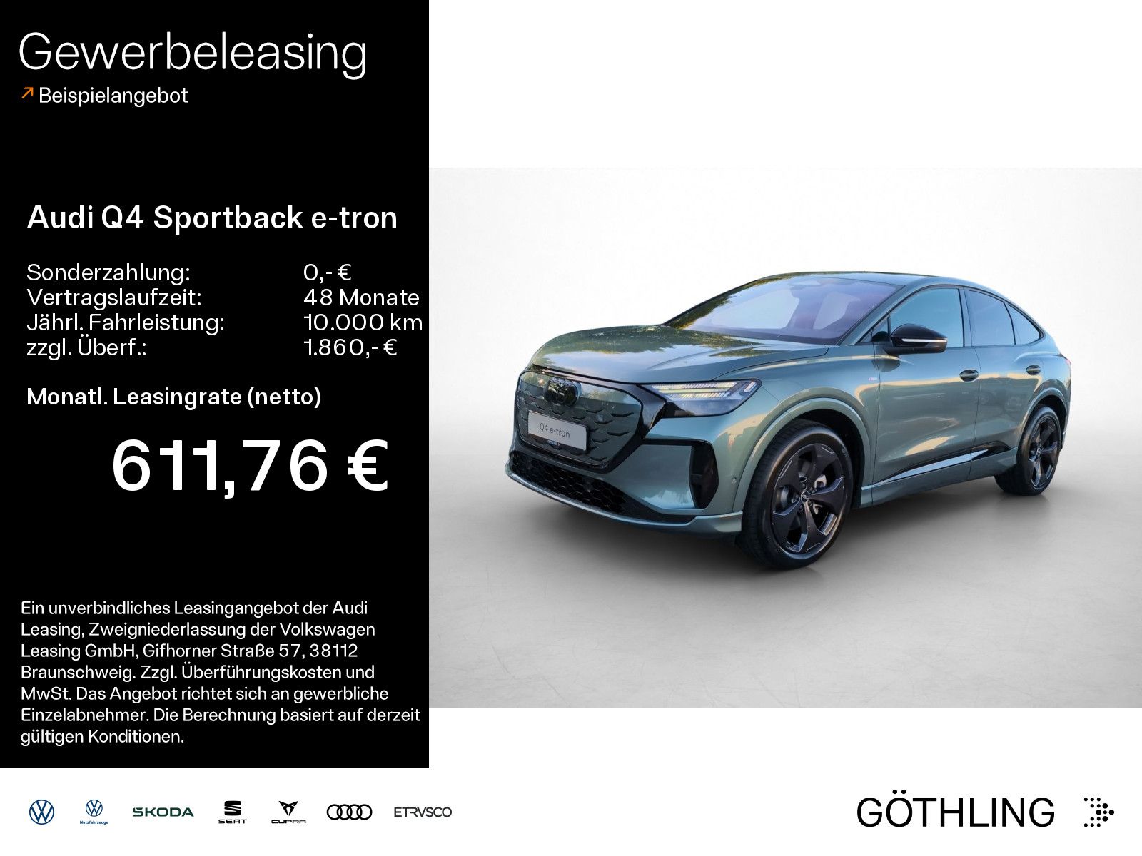 Audi Q4 Sportback e-tron qu S line 220 kW *HUD*Pano*A