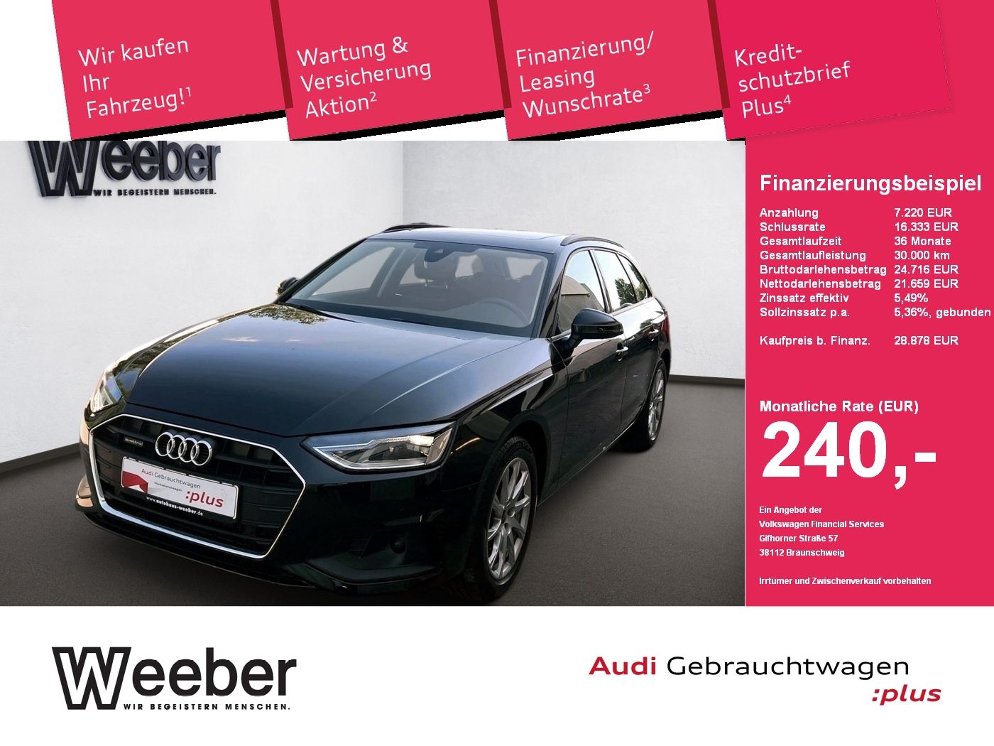 Audi A4 Avant quattro *PANO*360° CAM*NAVI*LED*KESSY*