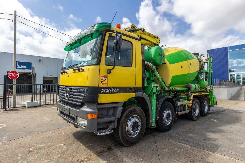 Mercedes-Benz ACTROS 3240 BB+STETTER 8m3 + FLECHE 24ML