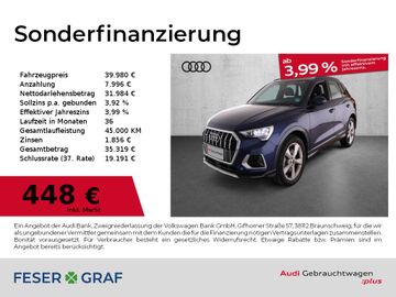 Audi Leasing Angebot: Audi Q3 S line 35 TFSI S tronic Navi AHK LED Virtual