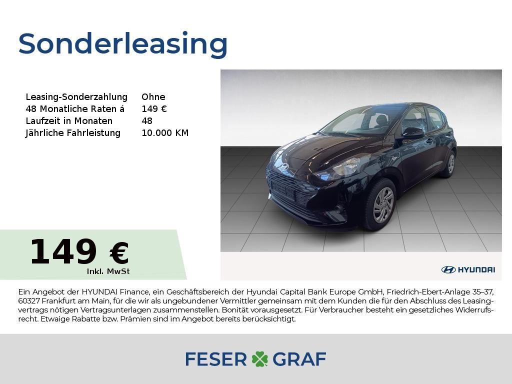 Abbildung Leasingangebot Hyundai i10 SELECT NAVI KLIMA USB CARPLAY KAMERA