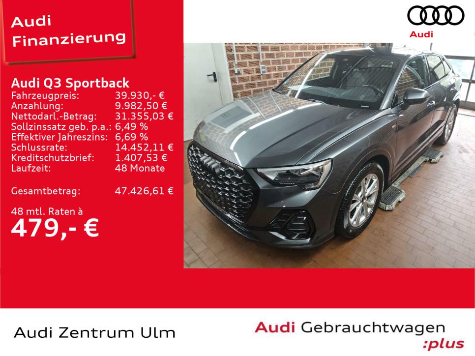 Audi Q3 Sportback S-Line 40 TFSI qu AHK LED SHZ KAM