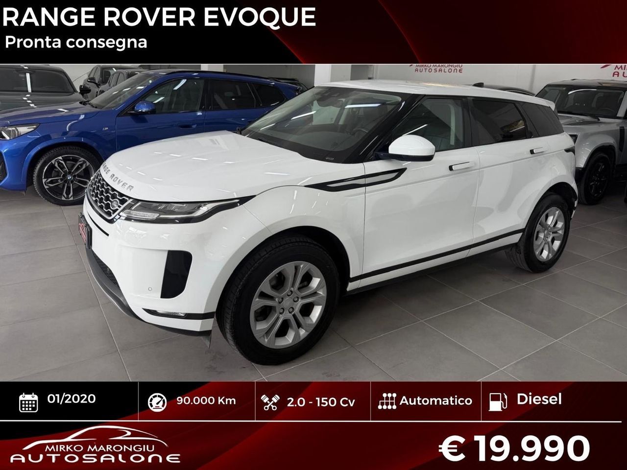 Land Rover Range rover Evoque 2.0D 150 CV FINANZIABILE