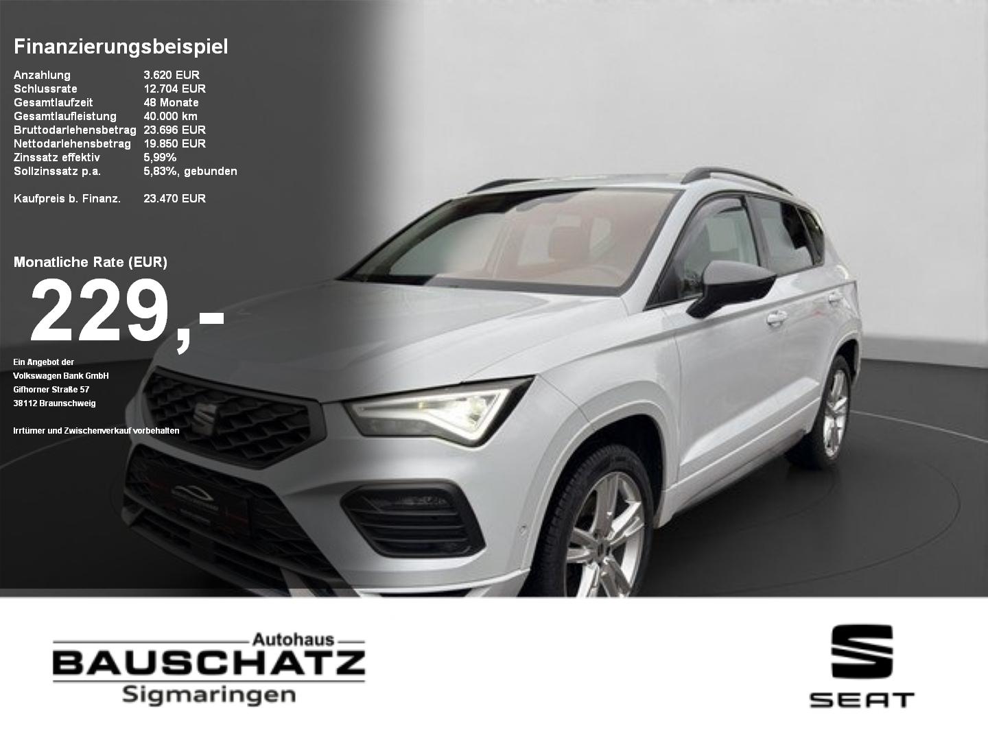 Seat Ateca 2.0 TDI FR AHK*STHZ*LED*NAVI*ACC*VIRTUAL A