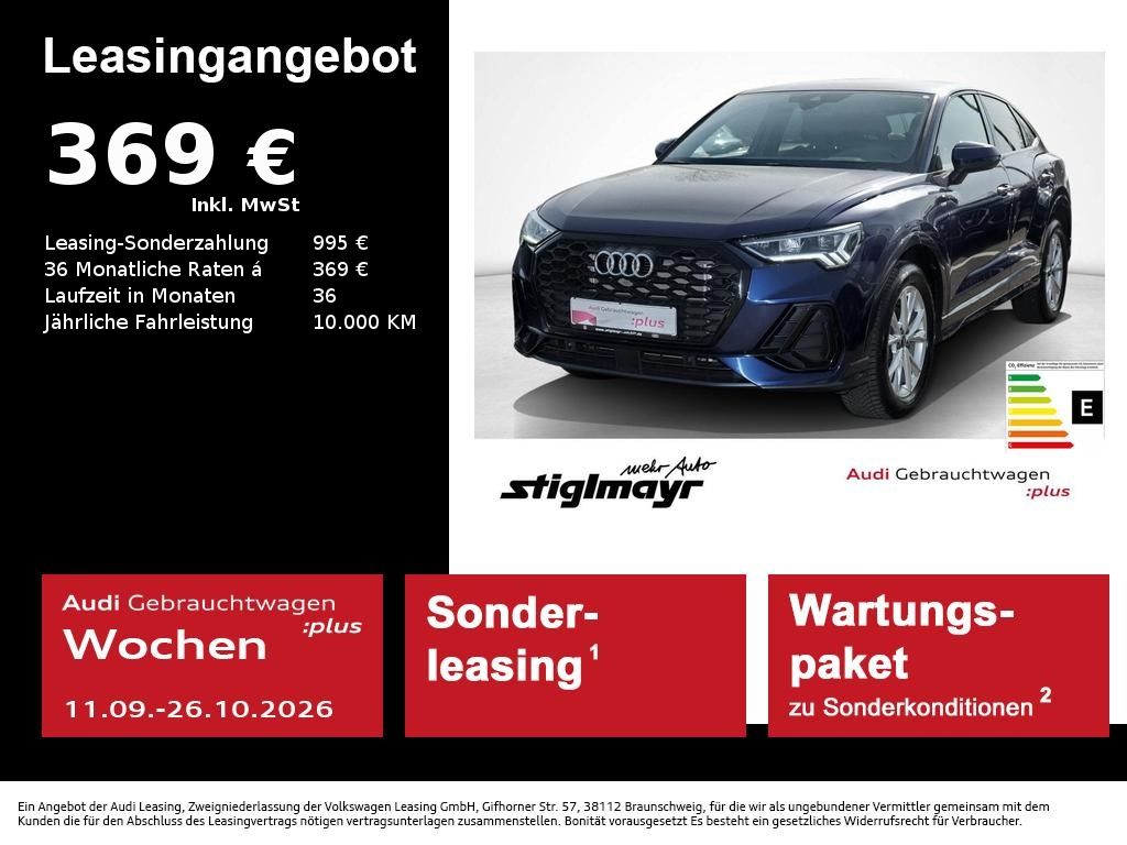 Audi Q3 Sportback S line 35 TDI S-tronic ACC+AHK+LED+
