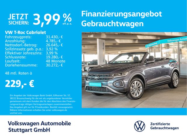 Volkswagen T-Roc Cabriolet Style 1.5 TSI Navi LED ACC PDC