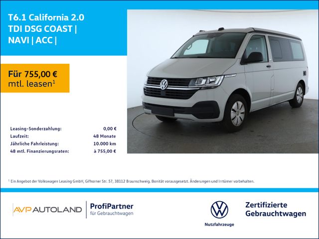 Volkswagen T6.1 California 2.0 TDI DSG COAST | NAVI | ACC |