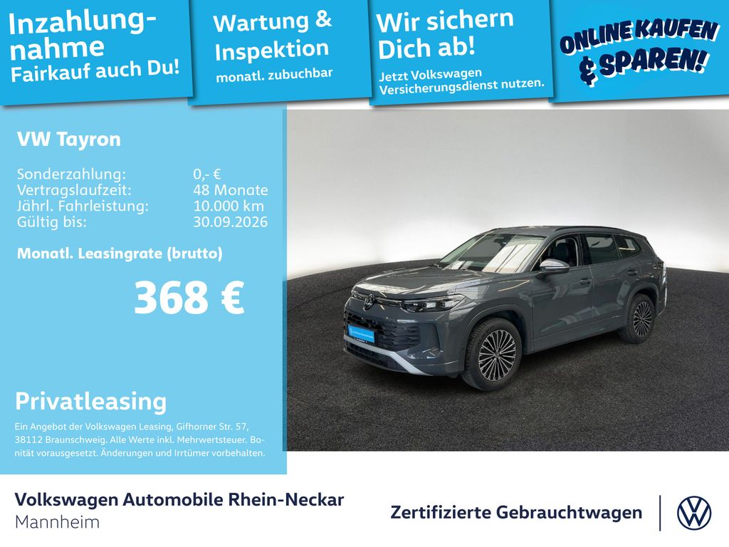 Tayron 1.5eTSI Life DSG 7-Sitzer Navi AHK Kamera
