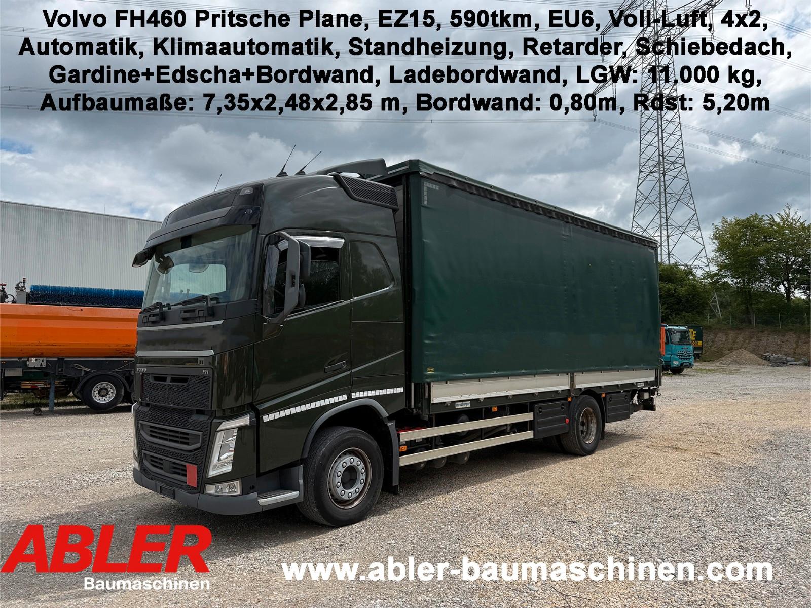 Volvo FH460 Pritsche Plane LBW Retarder Klima
