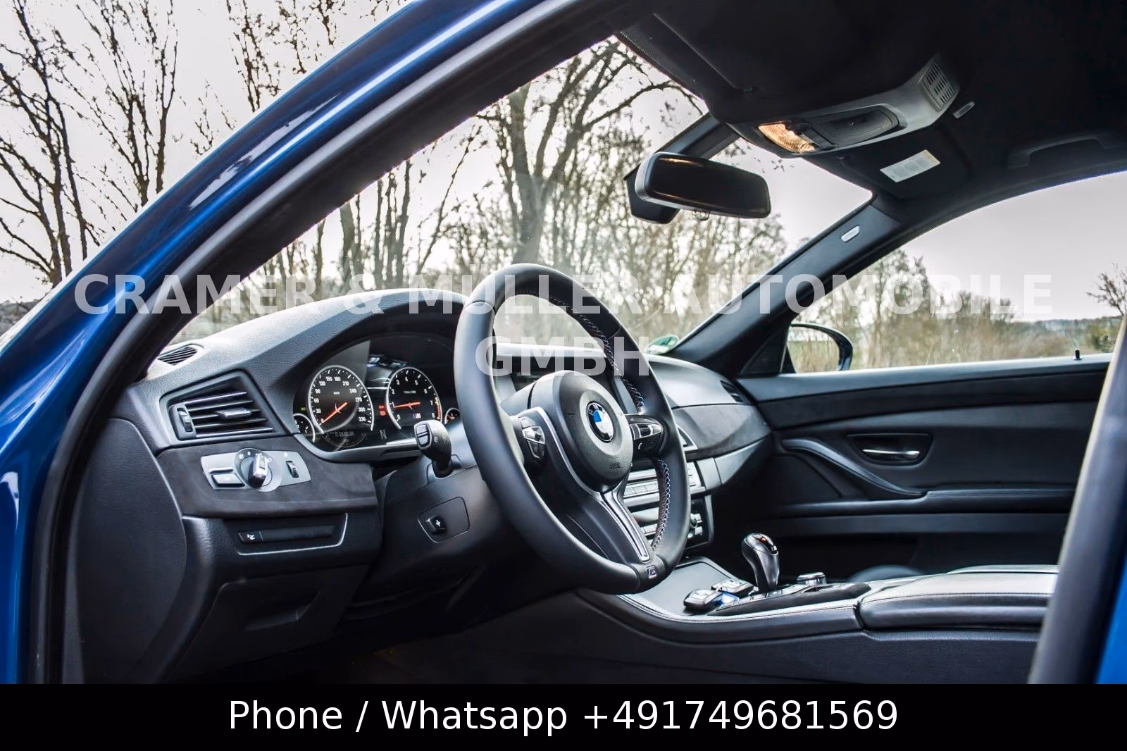 BMW M5 F10 V8 4.4 Biturbo 560 ch DKG / 164 000 km / Bleu Monte Carlo / HUD / Cuir Merino