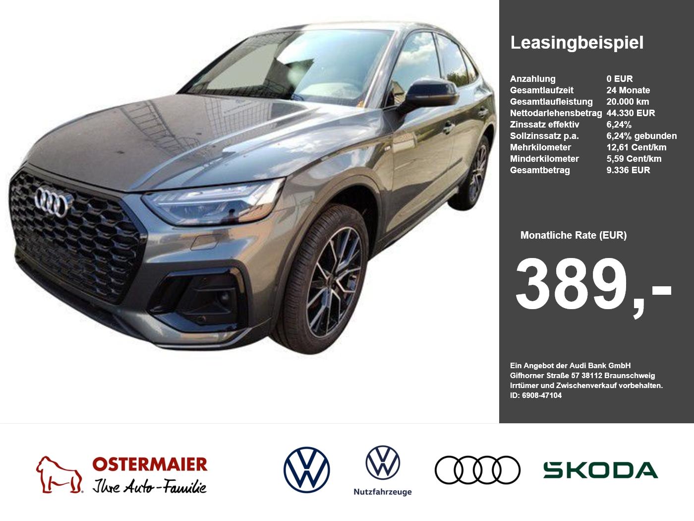 Audi Q5 Sportback S-LINE BLACK 2.0TDI 204PS NP.80T.MA