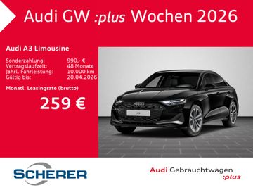 Audi Leasingangebot: Audi A3 Limousine advanced 35 TFSI S tronic KAMERA AH