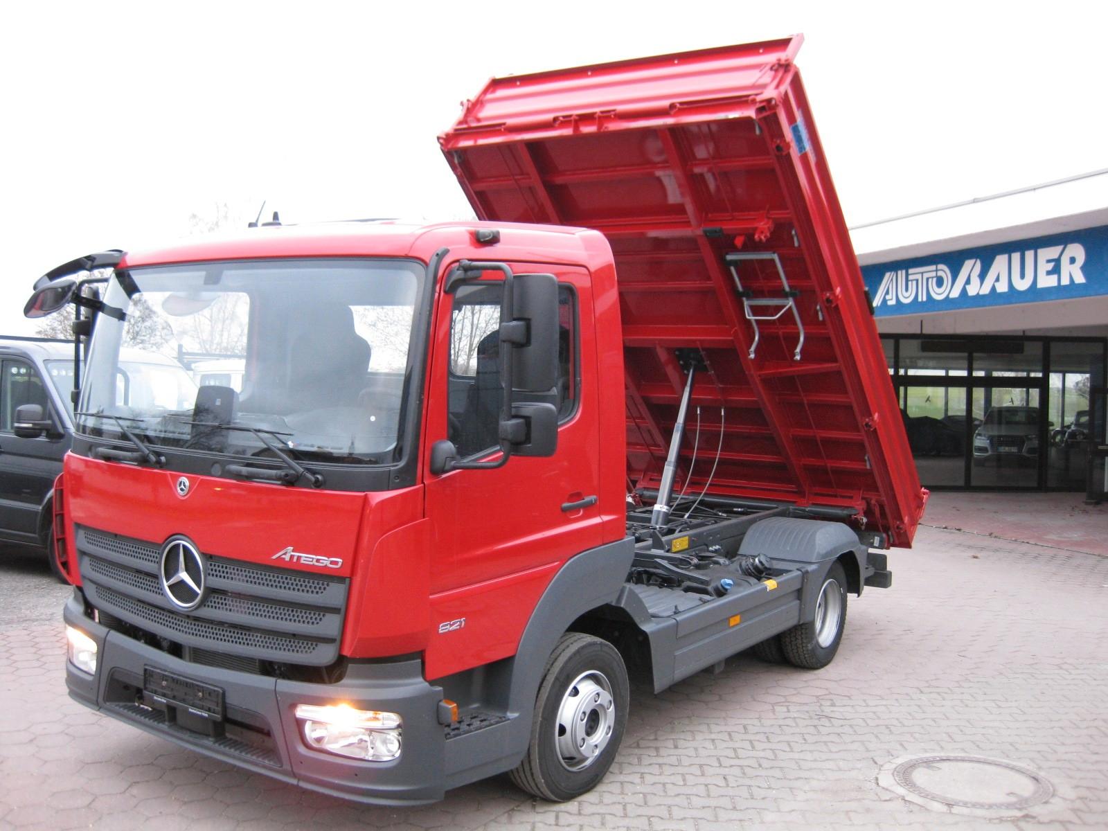 Mercedes-Benz 821 K Atego 3-SEITEN-KIPPER/2 x AHK/DIFF-SPERRE