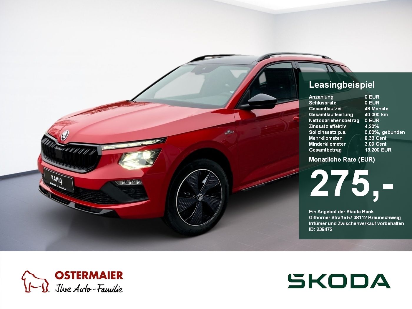 Skoda Kamiq Monte Carlo 1.5TSI 110kW MATRIX.ASSIST.PAN