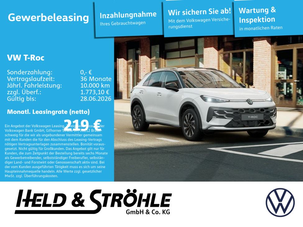 Volkswagen T-Roc Style 1.5eTSI AHK Aktionszulassung