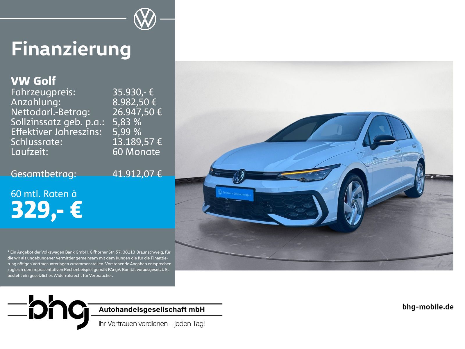 Volkswagen Golf GTE Pano AHK Kamera HUD Matrix DCC ACC