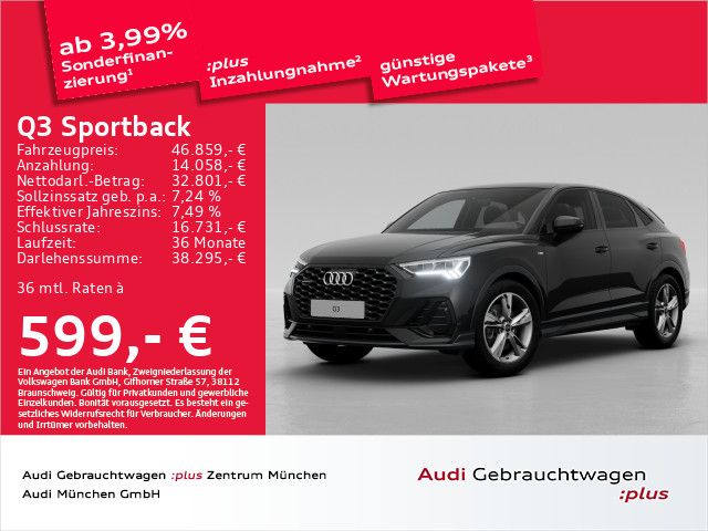 Audi Q3 Sportback 40 TFSI qu. S tronic S line Pano/AH