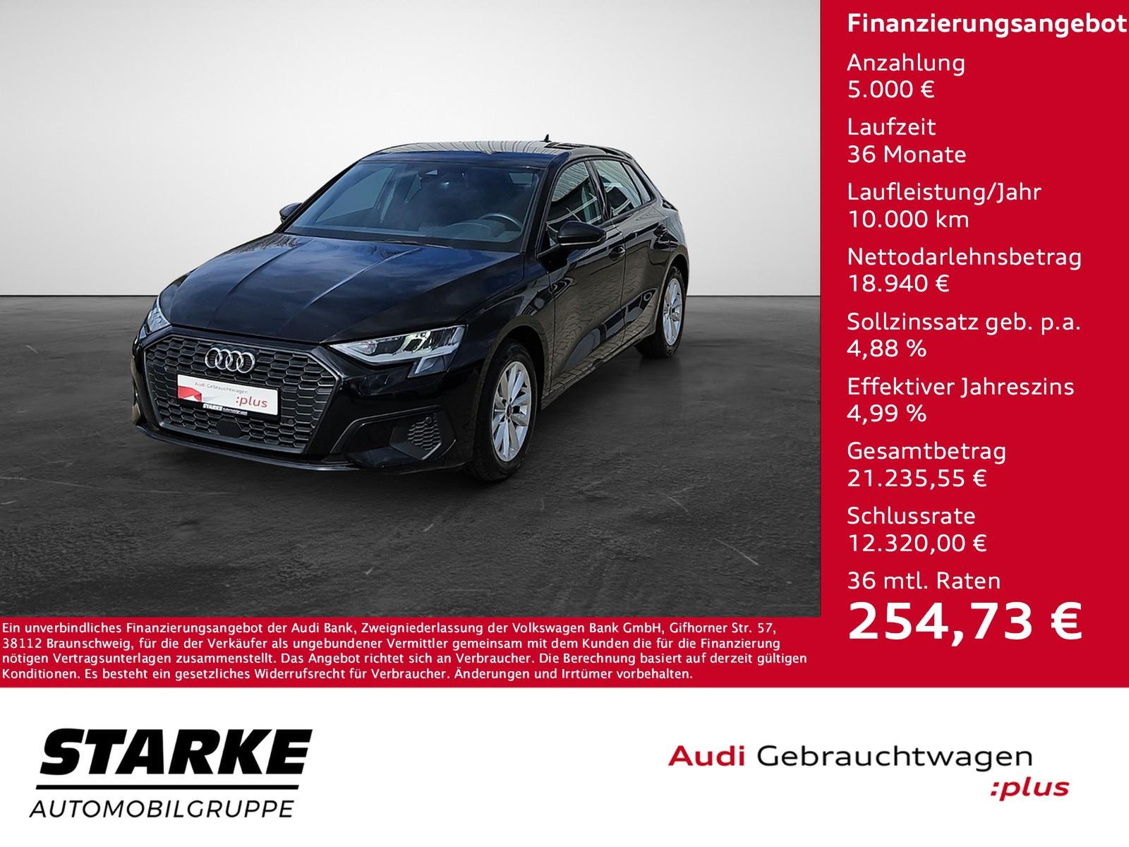 Audi A3 Sportback 35 TDI S tronic NaviPlus AHK SHZ Sp