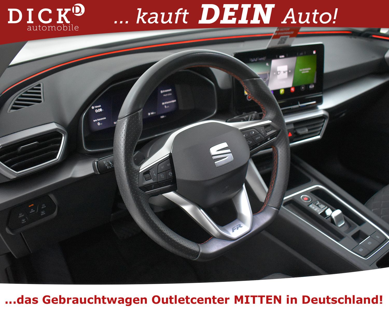 SEAT Leon 2.0d DSG FR Sport VIRTU+NAV+KAM+LED+ACC+18" - Image 10