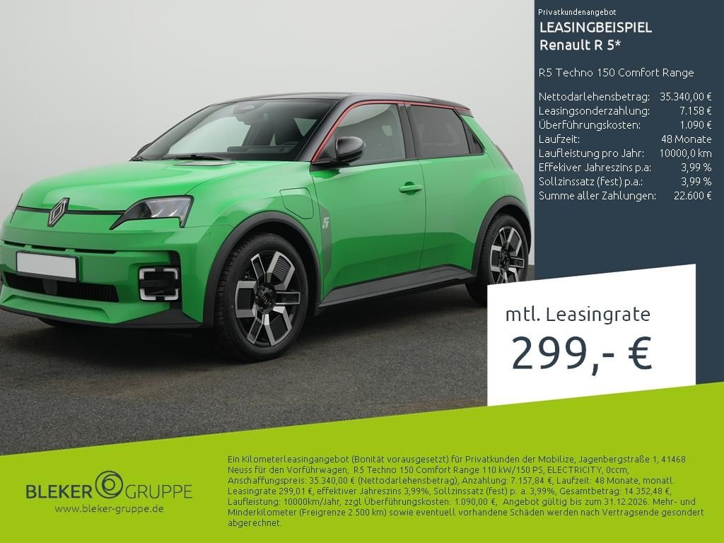 Renault R 5 R5 Techno 150 Comfort Range