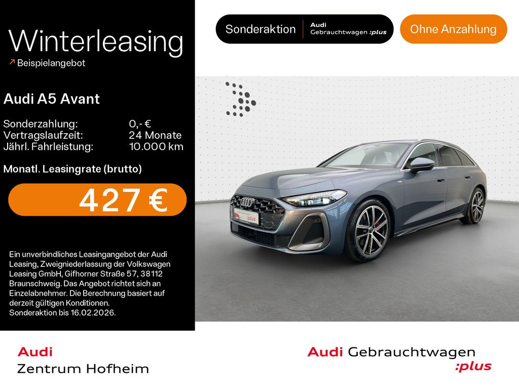 A5 Avant 40 TDI S line S tro*B&O*HUD*Standh*Matr