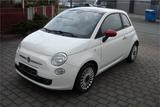 Fiat 500 Lounge*Panoramaschiebedach - Leder - Euro 5* - Fiat 500 mit Benzin-Antrieb: Weiß, Leder, Kleinwagen
