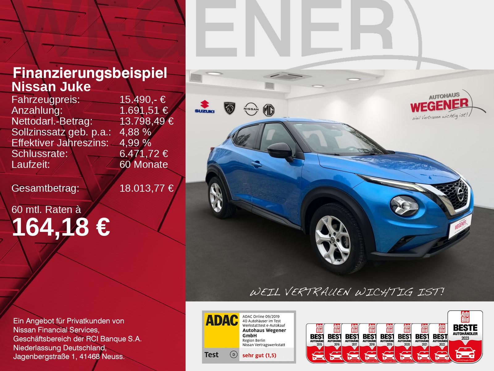 Nissan Juke 1.0 DIG-T DCT Navi*Totwinkel*360°Kamera*LED