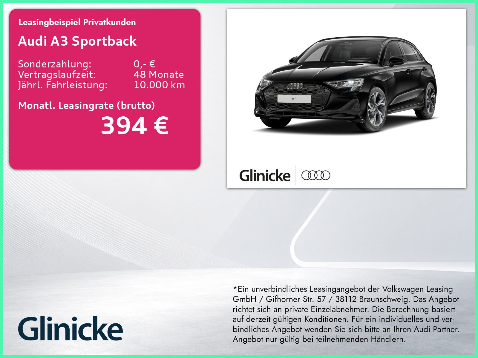Audi A3 Sportback TFSI 85 kW S tronic