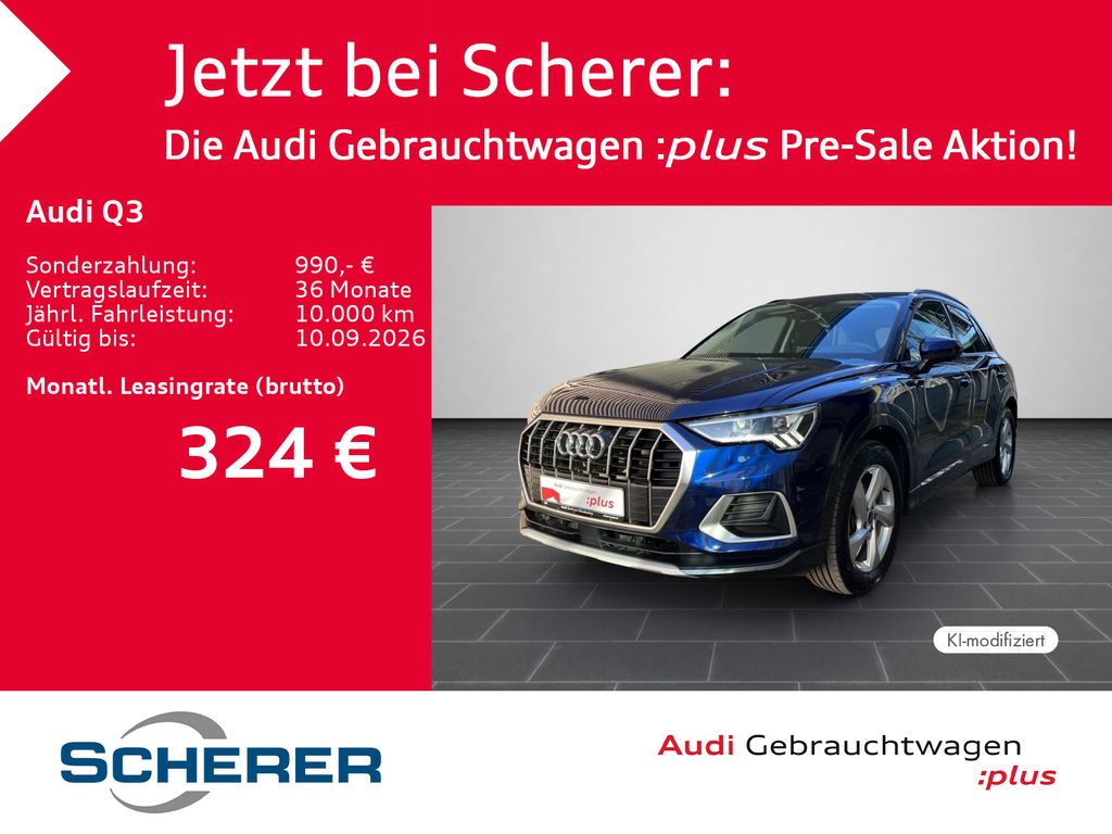 Abbildung Leasingangebot Audi Q3 advanced 35 TDI Navi Kamera S tronic