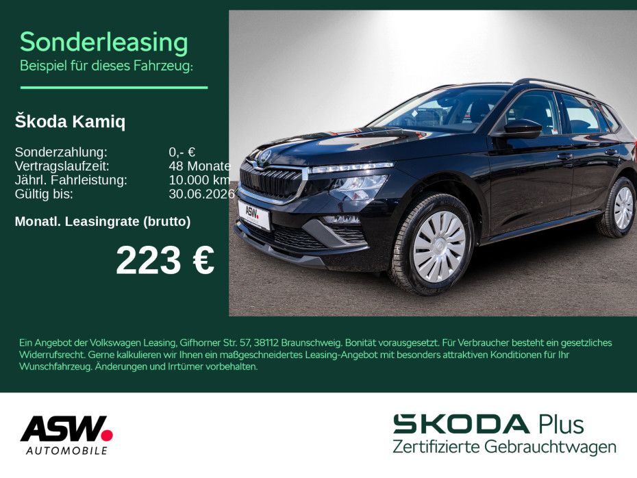 Kamiq Essence 1,0 TSI DSG Klima LED VC PDC SHZ