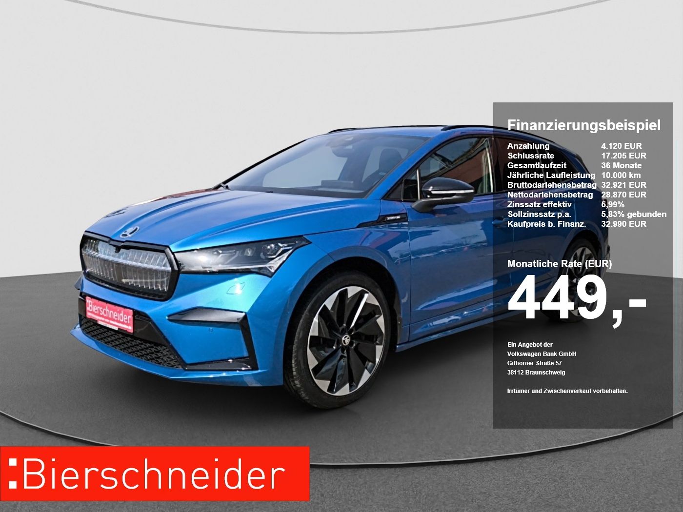 Skoda Enyaq 80 Sportline HEAD UP NAVI PANO RFK WÄRMEPU
