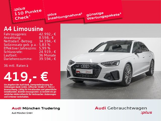 Audi A4 Limousine 45 TFSI qu. S tronic S line MMI+ LE