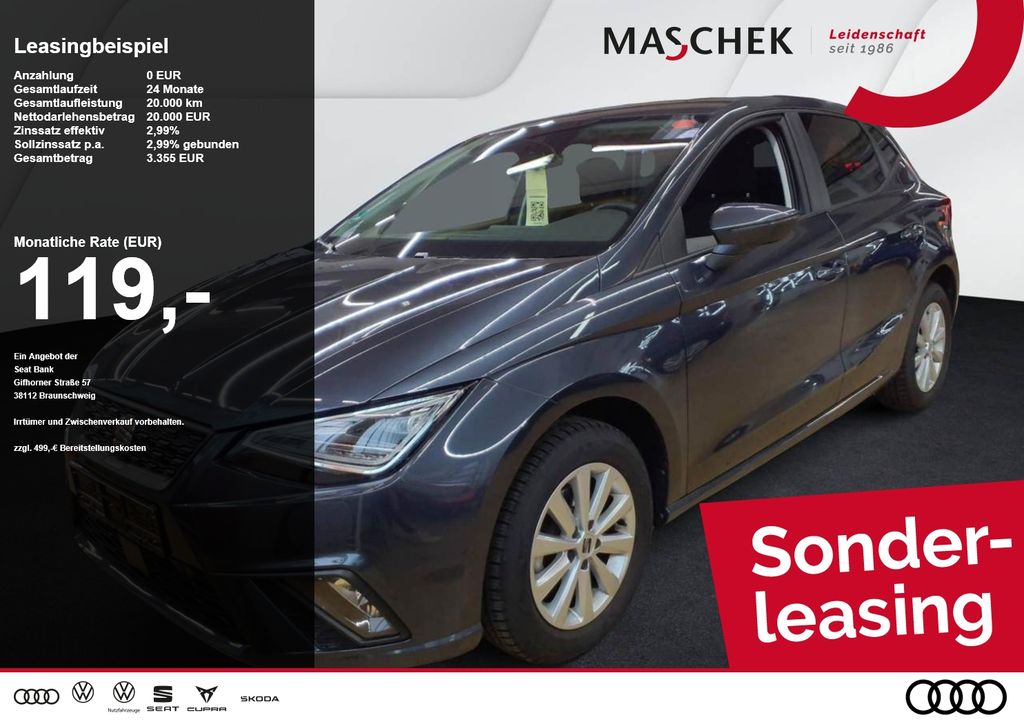 Seat Ibiza Style *nur bis 09.08.* Sonderleasing Navi