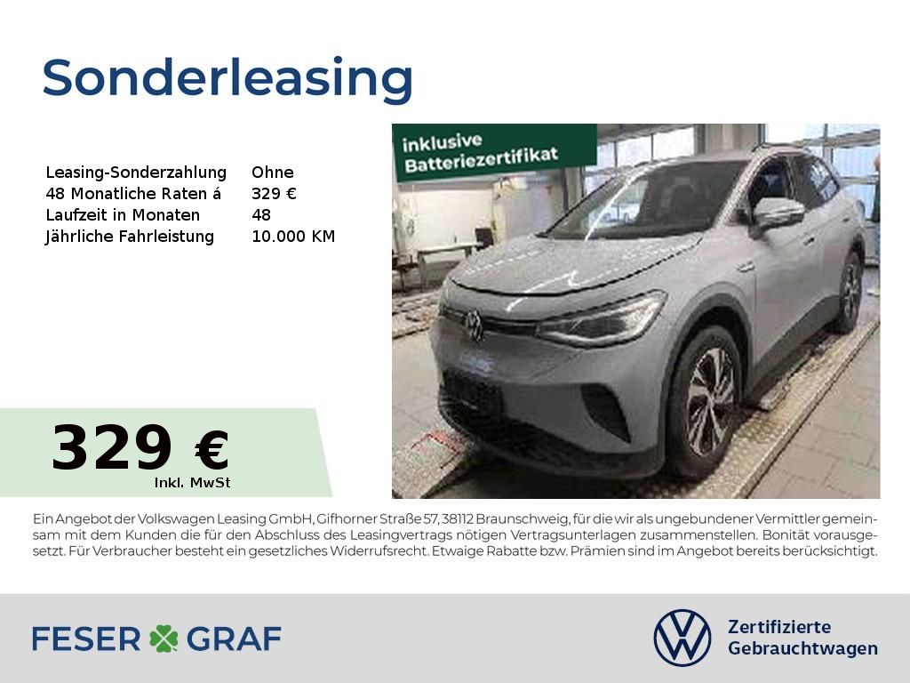 Abbildung Leasingangebot Volkswagen ID.4 Pure Performance Navi Kamera CCS