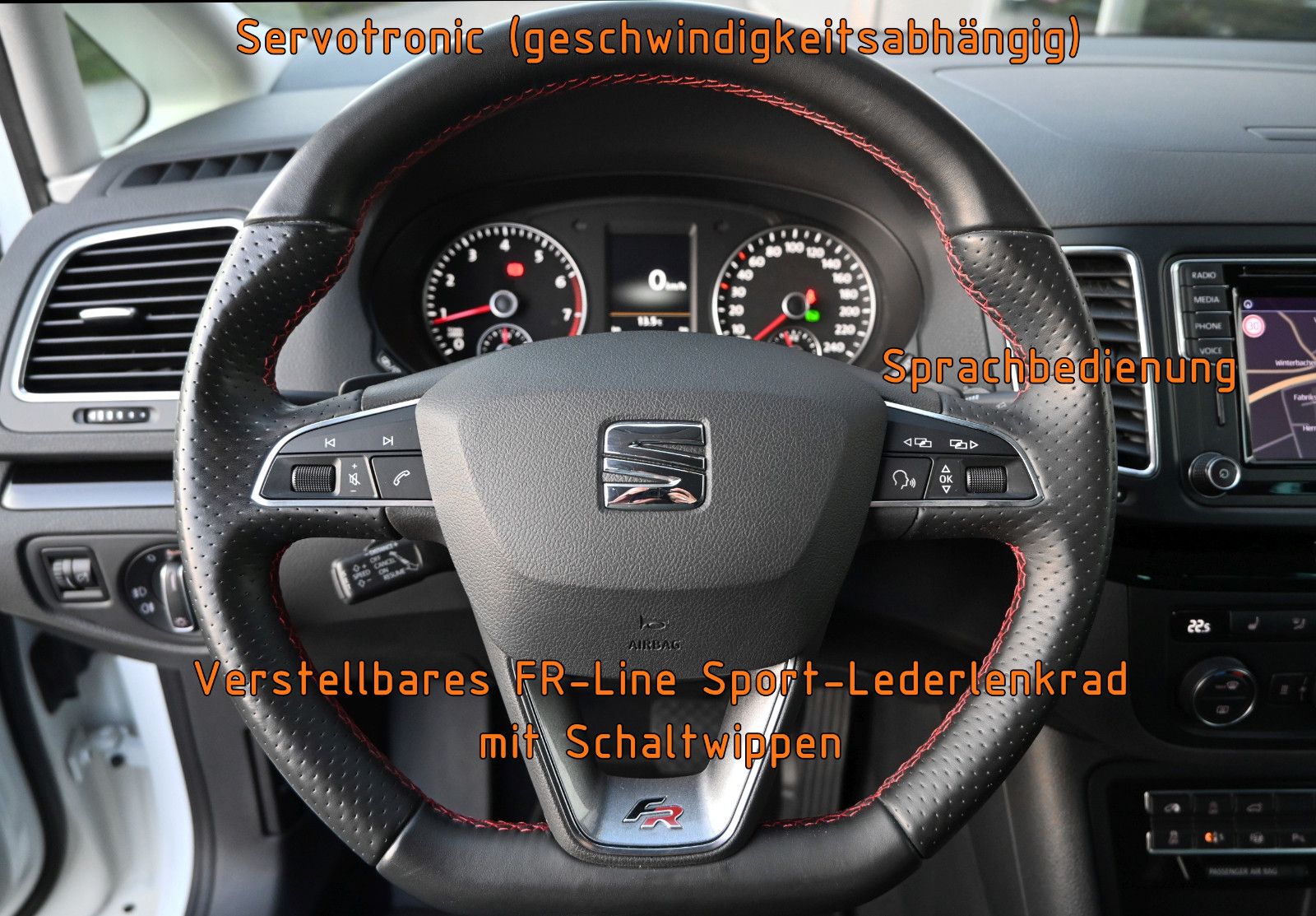 Fahrzeugabbildung SEAT Alhambra 1.4 TSI DSG FR-LINE °ACC°AHK°DCC°STHZG°